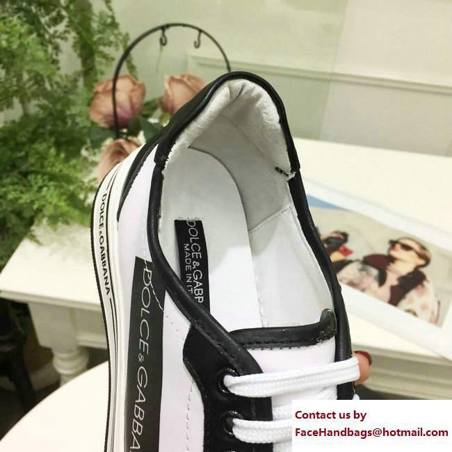 Dolce  &  Gabbana Leather Sneakers Logo White 2017